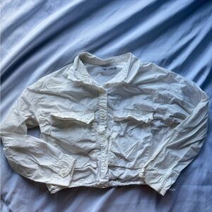 Zara white rain jackets kids